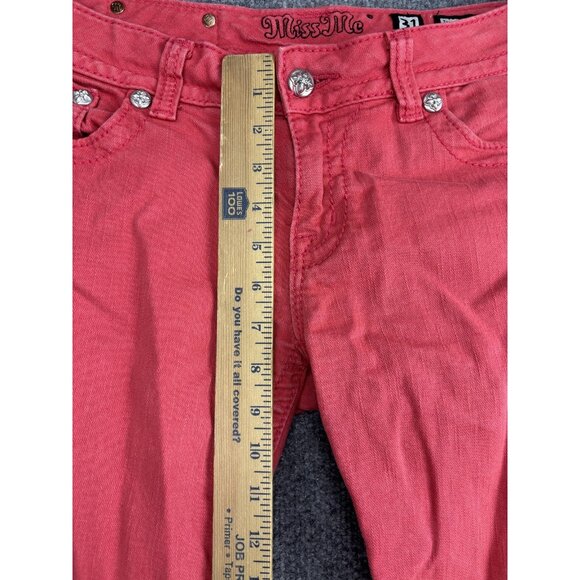 Miss Me Jeans Womens 31 Ruby Skinny Inseam 32 Embellished Pockets Sequins - Picture 4 of 9